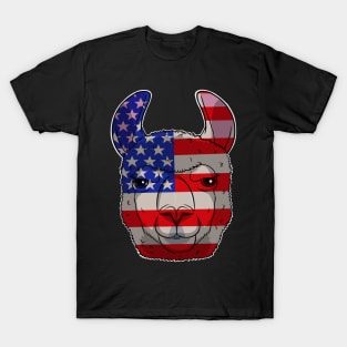 Llama Alpaca 4th Of July T-Shirt